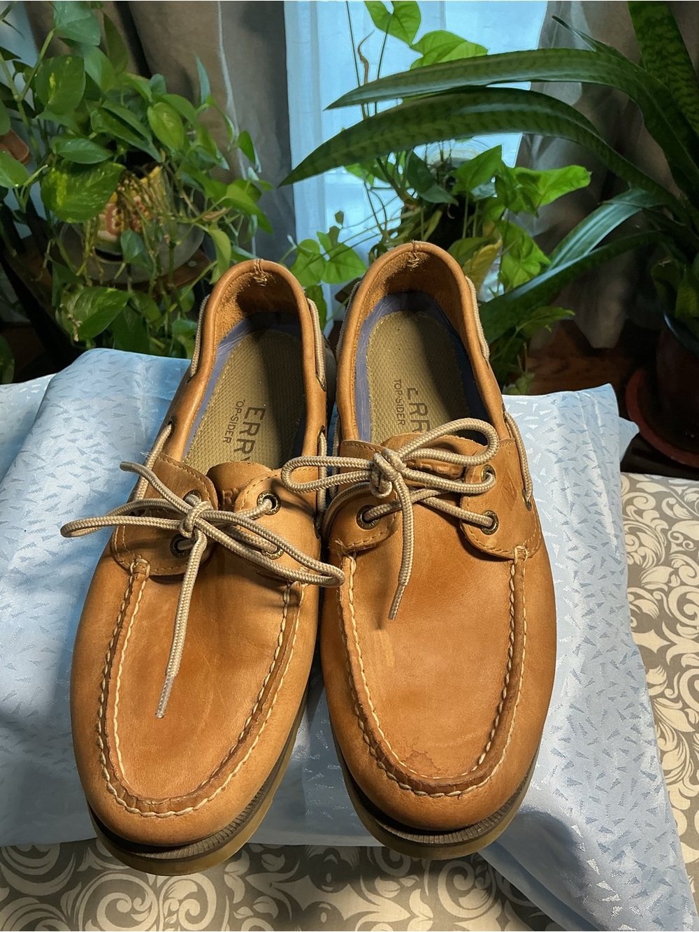 Sperry Chestnut Leather 2-Eye Boat Shoes